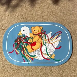 VTG 1984 Christmas Teddy Bear Placemats (Set of 4)